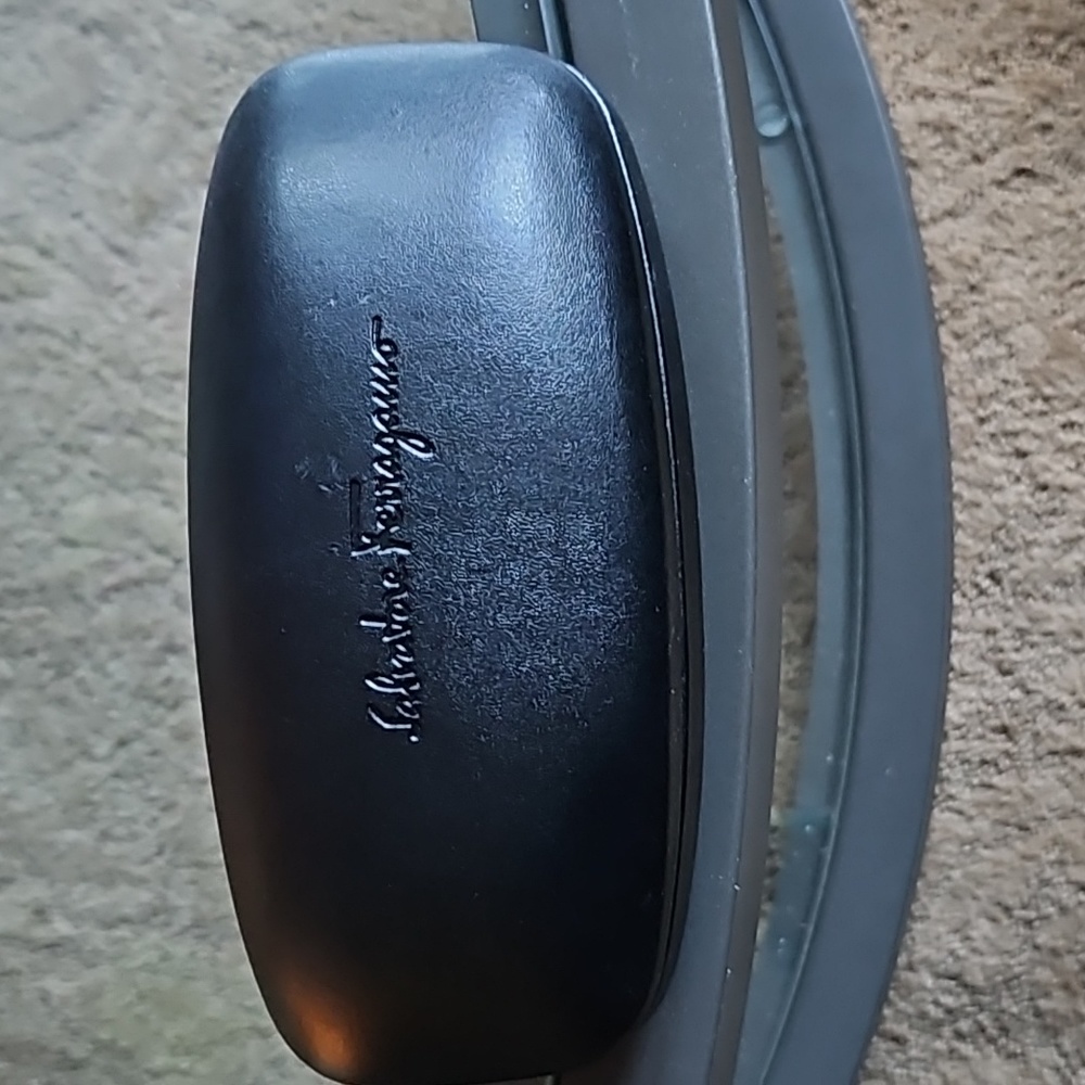 Salvatore Ferragamo Black Hard Eyeglasses/ Sunglasses Case